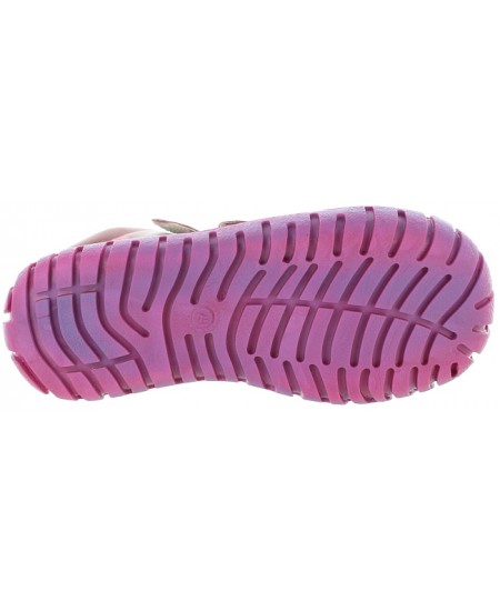 Leather waterproof snow boots for a girl