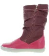 Snow boots for a girl in pink lamb leather Snow boots for a girl in pink lamb leather