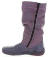 Tall fashion orthopedic purple snow boots for a girl