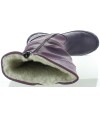 Tall fashion orthopedic purple snow boots for a girl
