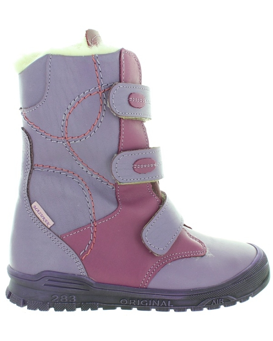 Foot shape purple boots for children