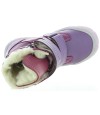 Purple snow boots for girls with arches