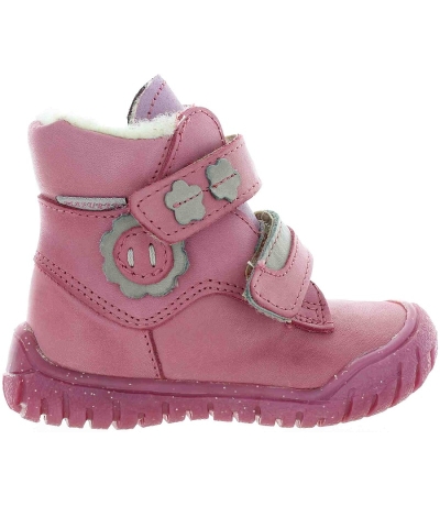 Pink European snow boots for girls