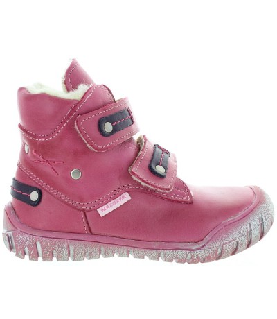 Special pink sheep leather orthopedic boots for girls