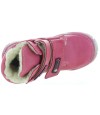 Special pink sheep leather orthopedic boots for girls