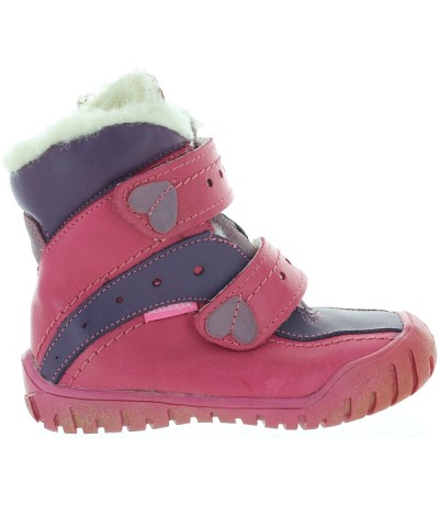 Pink comfortable sheep wool snow boots 