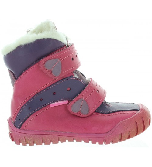 Ortho support pink girls snow boots