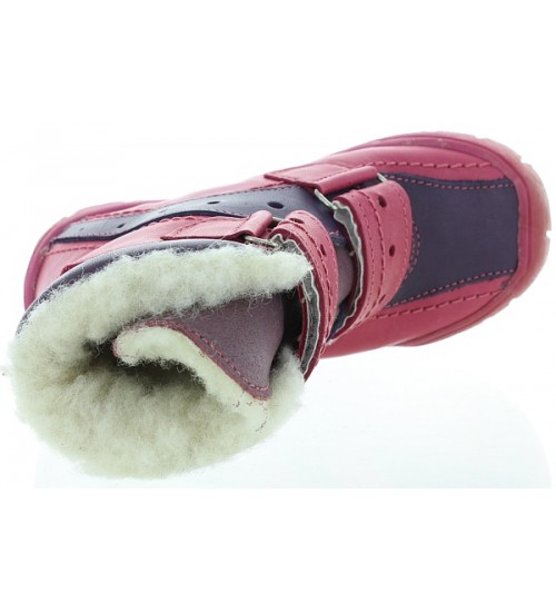 Ortho support pink girls snow boots