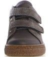 Gray leather toddler boots for child