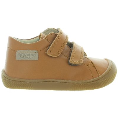 Brown leather shoes for baby boys