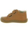 Brown leather shoes for baby boys