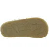 Brown leather shoes for baby boys
