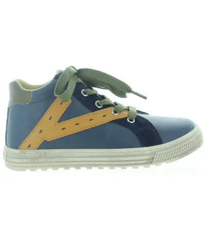 Wide toe box blue boys shoes 