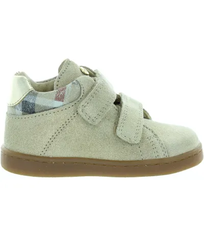 Child pigeon toed fix beige boots with weak ankles