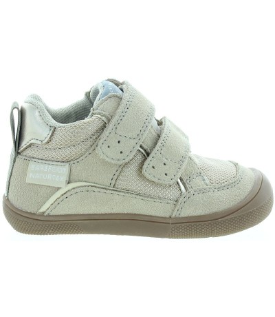 Girls wet steps ortho beige leather boots