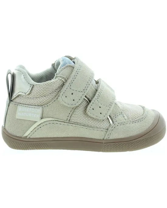 Girls wet steps ortho beige leather boots