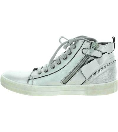 Teen girl high top silver fashion orthopedic boots 