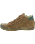 Ankle boots in brown leather for boys