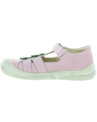 Closed toe pink sandals for a child 