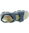 European profiled sandals for boys in blue leather 