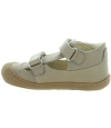 Flexible beige boys sandals with support 