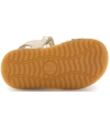 Girls gold leather sandals from Serbia
