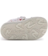 Regural instep toddler sandals in white leather 