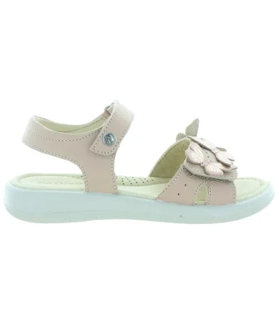 Soft leather sandals with butterflies