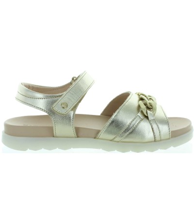 Naturino girl gold sandals with good arch