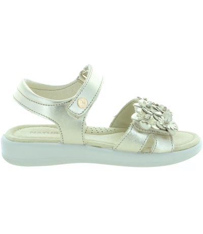 Girls summer gold leather sandals 