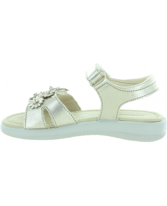 Girls summer gold leather sandals 