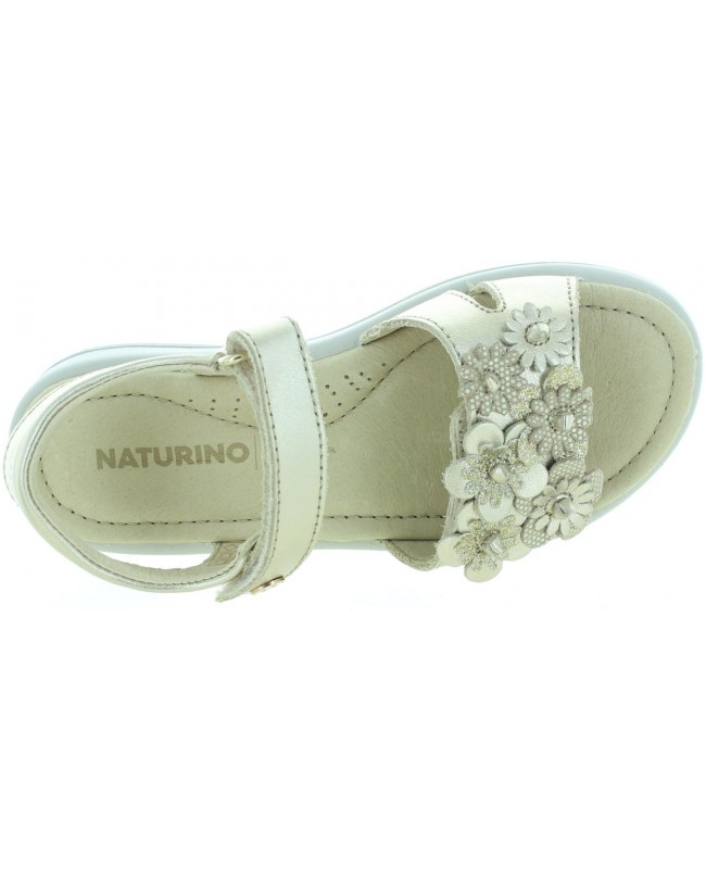 Girls summer gold leather sandals 