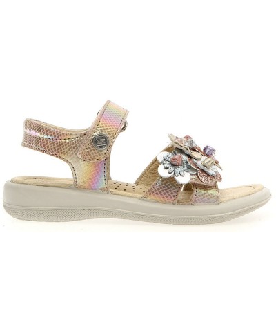 Girls summer gold leather sandals 