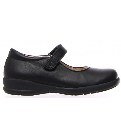 Shoes for girl in black leather from Naturino