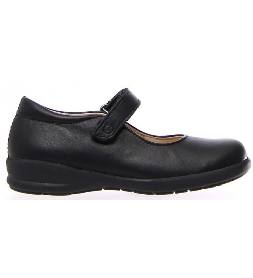 Girls leather shoes in smooth leather 
