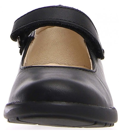 Girls leather shoes in smooth leather 