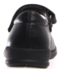 Black leather girls leather shoes 