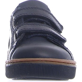 Navy leather school shoes for boys 