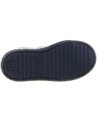 Gray leather school shoes for boys