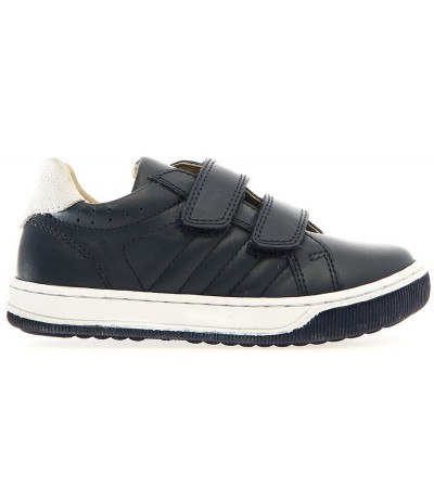 Toddler sneakers with arches in navy leather