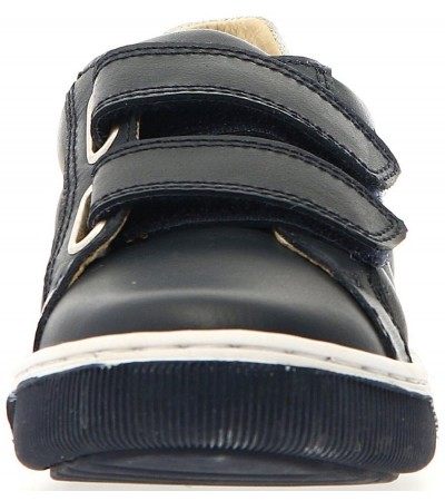 Toddler sneakers with arches in navy leather