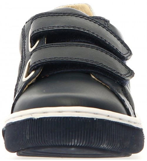 Toddler sneakers with arches in navy leather