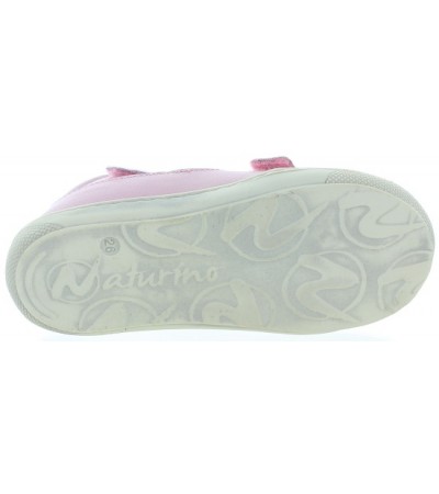 Pink leather with ankle support sandals 
