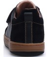 Black leather shoes for a boy