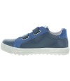 Blue leather sneakers for a teen boy Blue leather sneakers for a teen boy