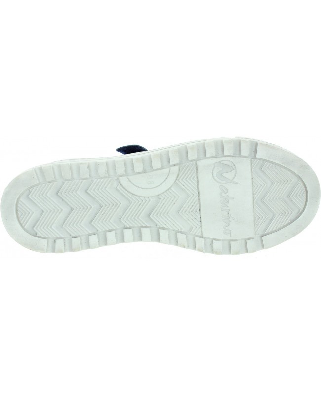 Sneakers for a teen boy in blue leather 