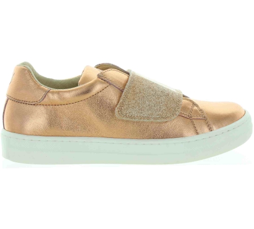 Foot support for flat feet in rose gold leather