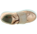 Foot support for flat feet in rose gold leather