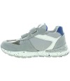 Boys gray sneakers for wide feet and high instep