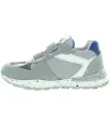 Boys gray sneakers for wide feet and high instep